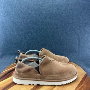 Ugg Romeo Easy Slip Shoes Brown Leather Suede Men Size 10 1113455